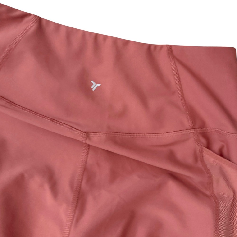 Old Navy Powersoft High-Rise Leggings Womens L Salmon Mesh‎ Pocket Go-Dry 7/8 - Picture 5 of 13